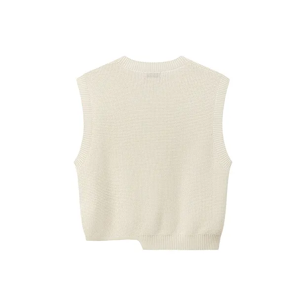CHUU Vest Women's White Apricot-1