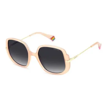Polaroid Polycarbonate Round Sunglasses Women's Pink
