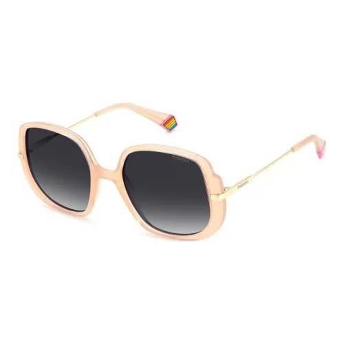 Polaroid Polycarbonate Round Sunglasses Women's Pink