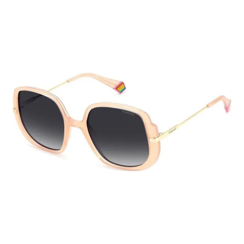 Polaroid Polycarbonate Round Sunglasses Women's Pink-0