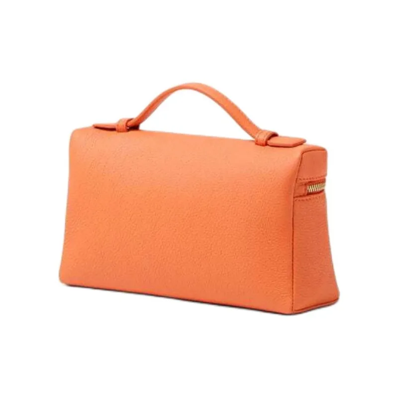 Loro Piana Cow Leather Shoulder Bag, Crossbody Bag, Handbag Women's Carrot-1