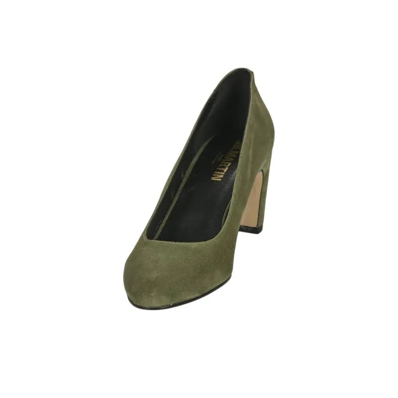 JB MARTIN Veritea Chunky Heel High Heels 7cm Women's Green-2