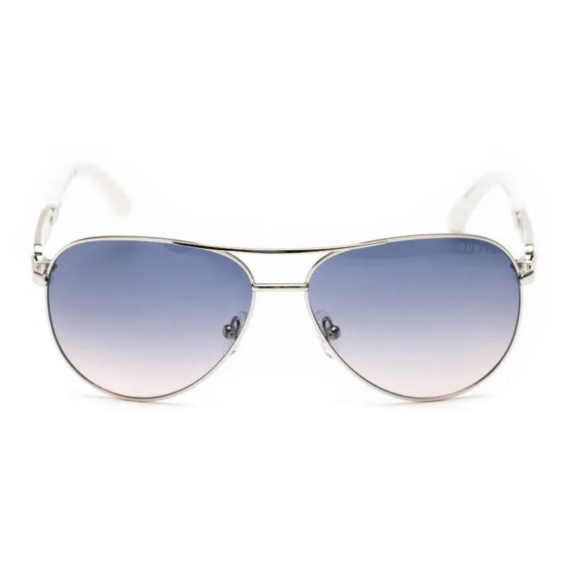 GUESS Metal Aviator Sunglasses Unisex Gold-1