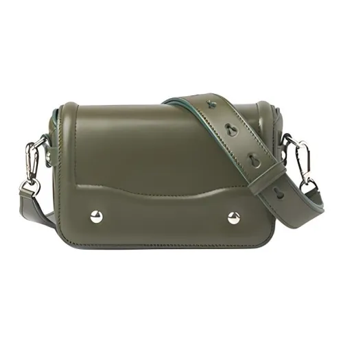 Lemaire Cow Leather Small Square Bag, Satchel Bag, Shoulder Bag, Crossbody Bag Mini Unisex Deep Moss Green