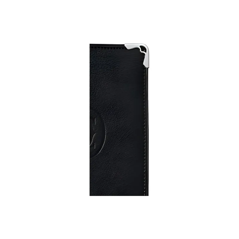 CARTIER Cow Leather Card Holder Women's Black-2
