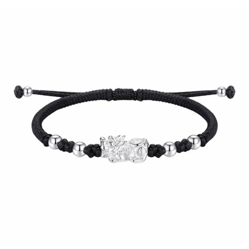 CHINA GOLD S999 Fine Silver Bracelets Men's-0