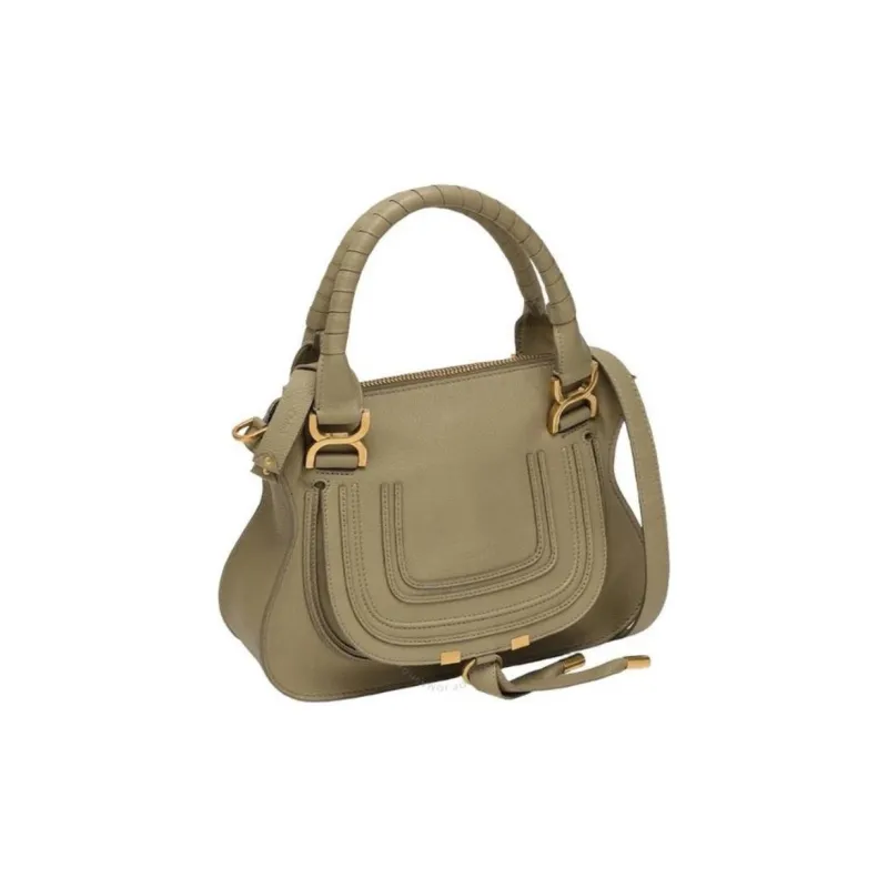 Chloe Marcie Calfskin One Shoulder Handbags Mini Women's Green-1