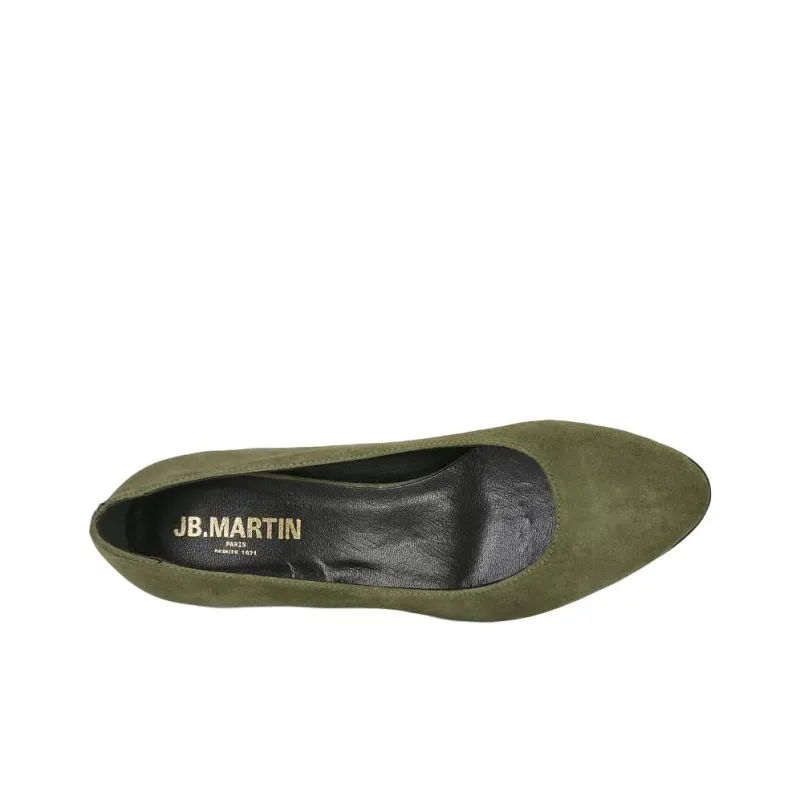 JB MARTIN Veritea Chunky Heel High Heels 7cm Women's Green-5