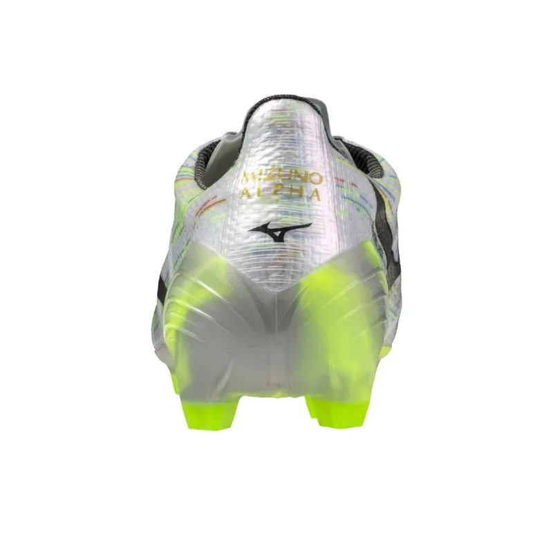 Mizuno Alpha 2 Anti Slip Wear Resistant Soccer Shoes Unisex Silver Green-3