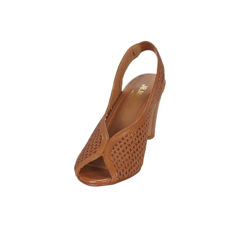 JB MARTIN 1Luxe Chunky Heel High Heels 8cm Women's Brown-3