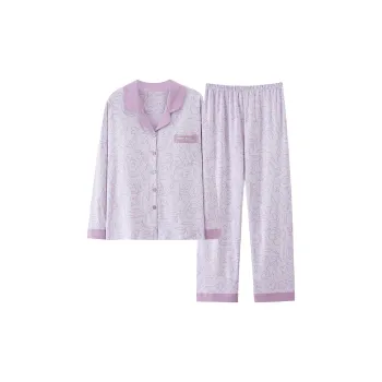 Pretty Lady Pajama Set Women's Taro Purple