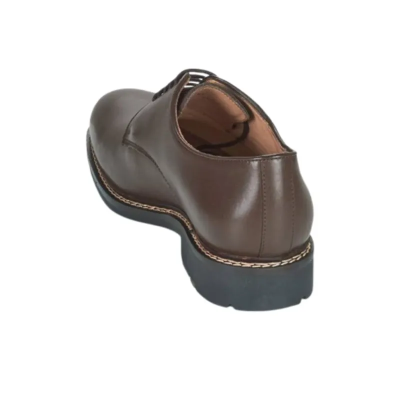 PELLET Dress Shoes Men Low Top Brown-5