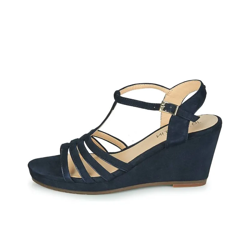 JB MARTIN Quira Strap Sandals 8cm Women's Dark Blue-0