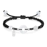 Lotus Peaceful Buckle Bracelet[Black]