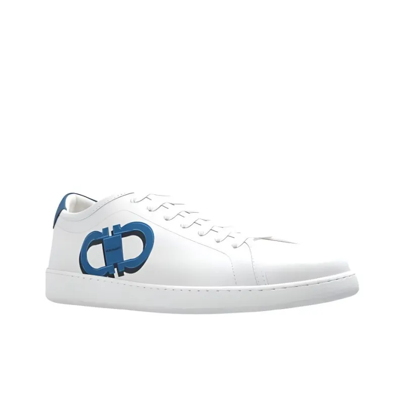 FERRAGAMO Brandy1 Low Top Casual Shoes Men's White-2
