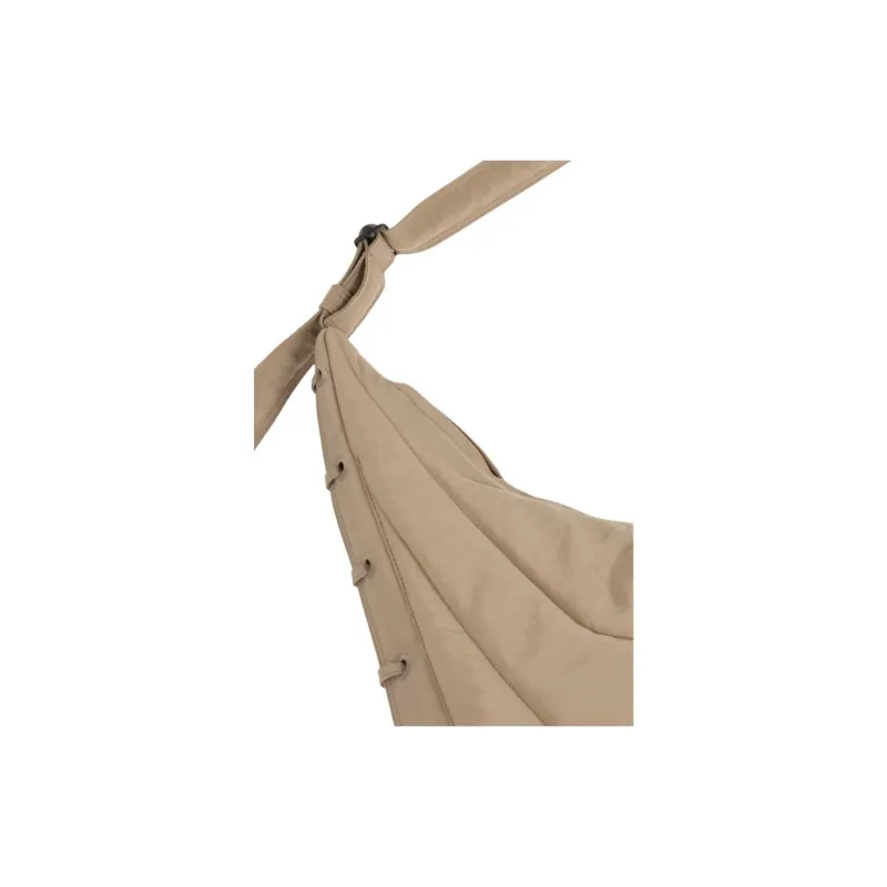 Lemaire Polyamide Croissant Bag Shoulder Bag Medium Size Unisex Beige-4