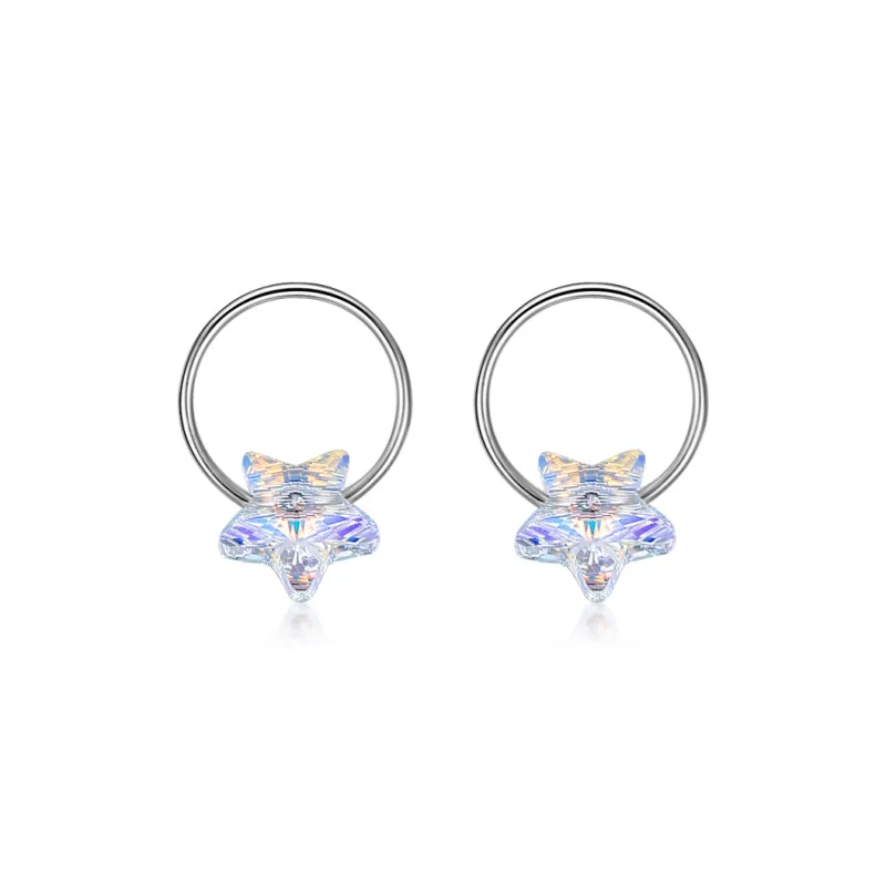 CENTURY&KINDLE S925 Silver Earrings Women's-0