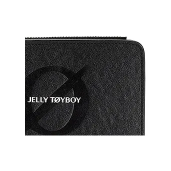 JELLYTOYBOY Premium Cow Leather Material Empty Set Wallet Card Holder Regular Unisex Black-3