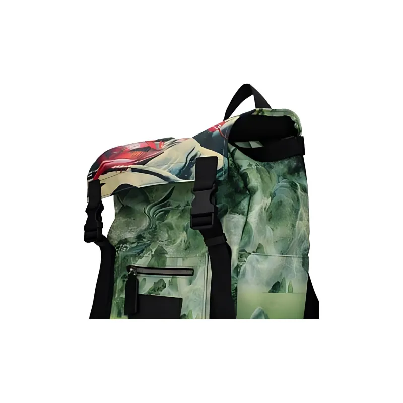Valentino Leather Backpack Men's Multicolor-4