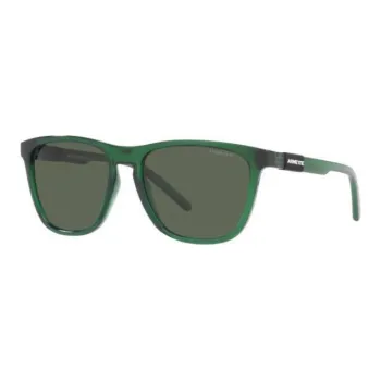 Arnette Plastic Irregular Shape Sunglasses Unisex Green