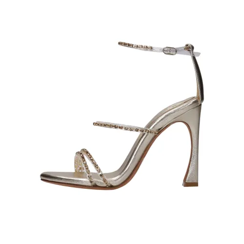 Alexandre Birman Dolores Strap Sandals 10.5cm Women's Gold
