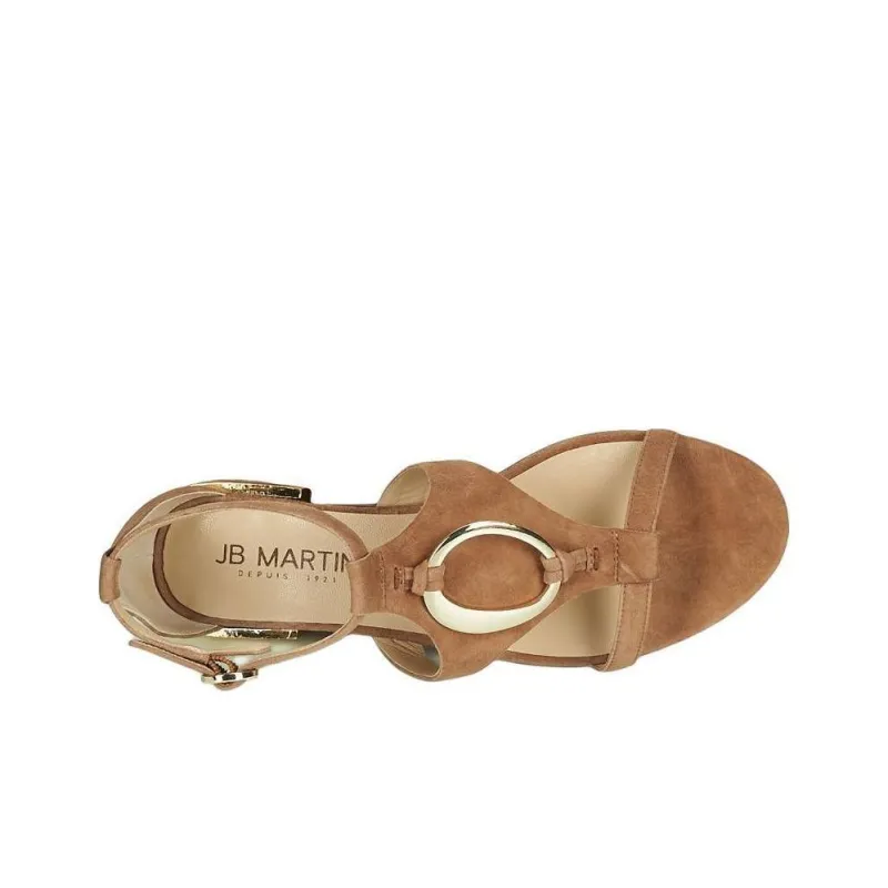 JB MARTIN Boccia Strap Sandals Women's Brown-5