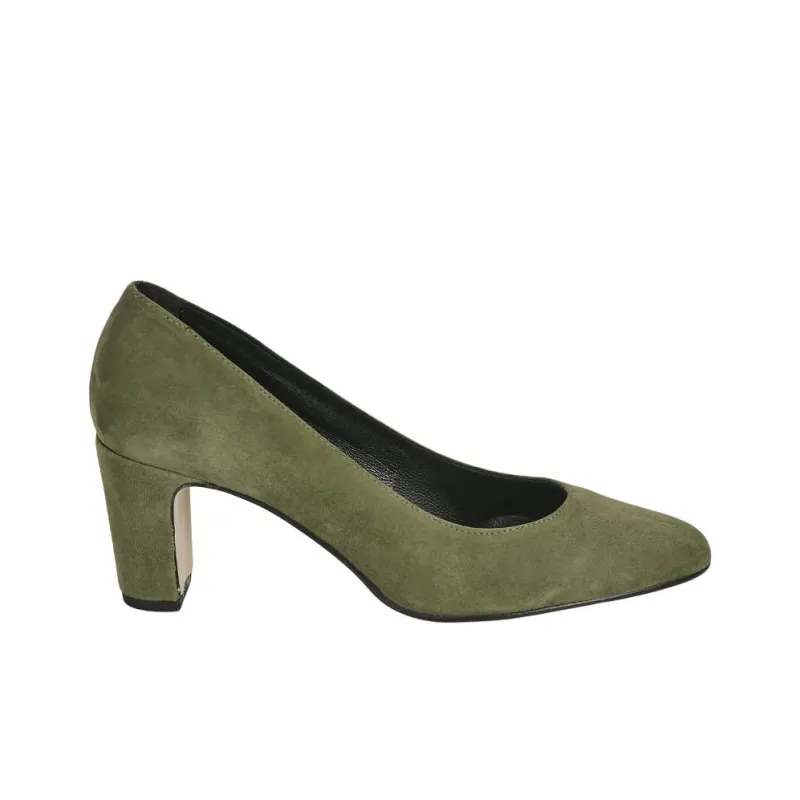 JB MARTIN Veritea Chunky Heel High Heels 7cm Women's Green-1