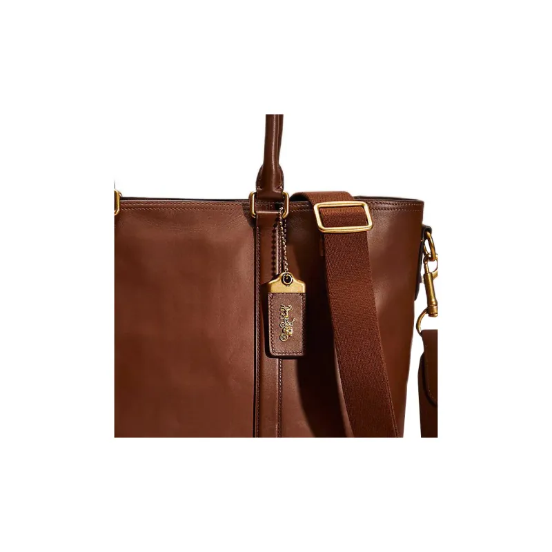 COACH Metropolitan Glove Leather Tote Bag, Shoulder Bag, Handbag Tubas Women's Pine Wood Brown-2