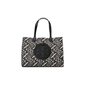 TORY BURCH Nylon Tote Bag Shopping Bag Shoulder Bags Women's Black