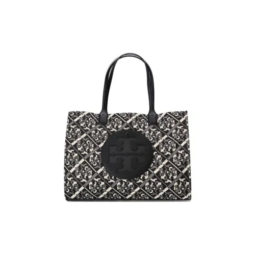 TORY BURCH Nylon Tote Bag Shopping Bag Shoulder Bags Women's Black