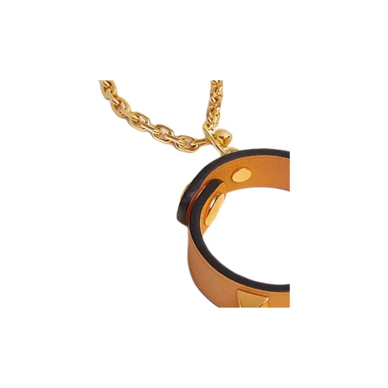 HERMES Calfskin Accessories Women's Gold-2