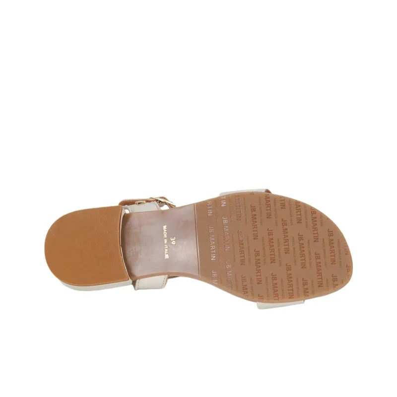 JB MARTIN AIMANTE One Strap Sandals 3cm Women's White-6