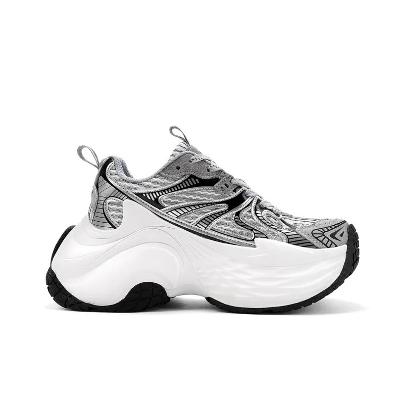 BASLS Wheel Lights Collection Breathable Low Top 8cm Platform Chunky Sneakers Unisex-1