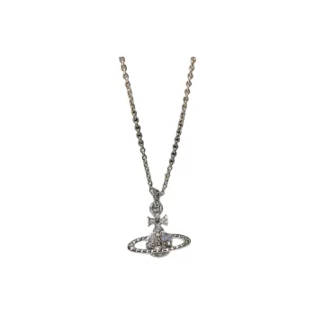 Vivienne Westwood Brass Necklaces Unisex Iridescent Blue