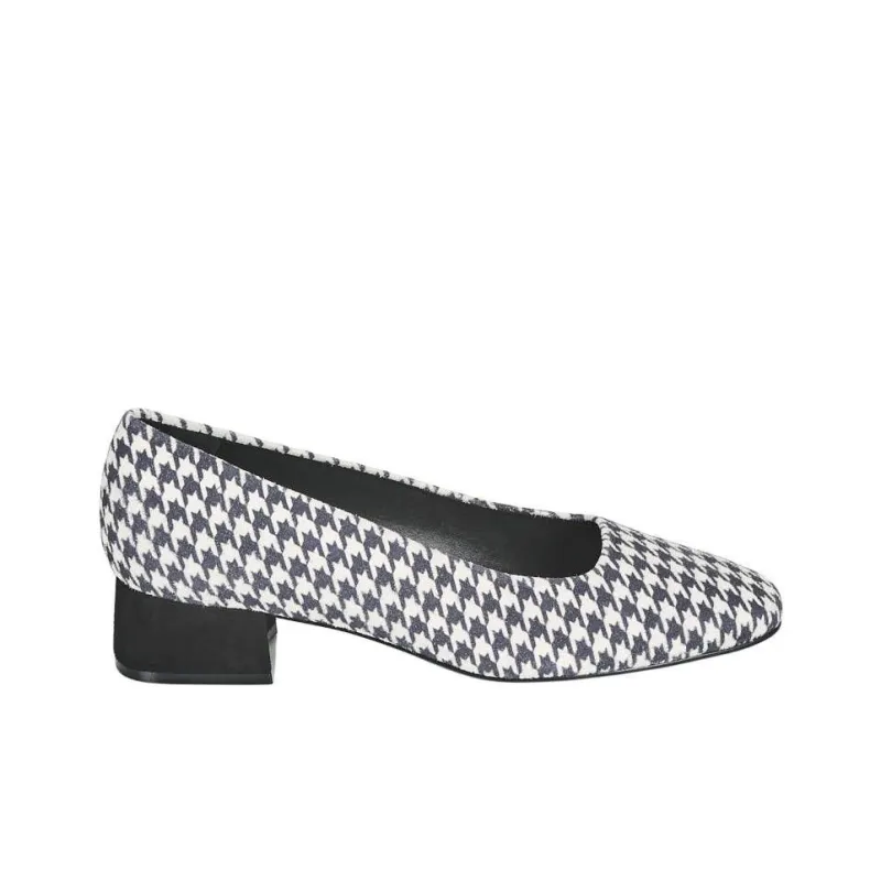 JB MARTIN Chunky Heel High Heels Women's Blue White-1