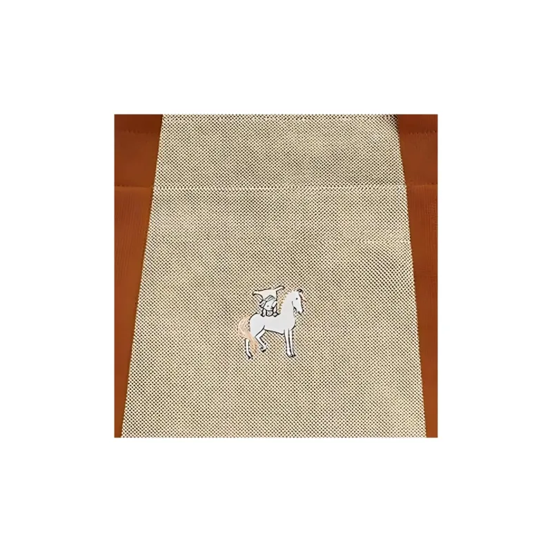 HERMES Cabriole Napp Canvas Bag, Tote Bag, Shopping Bag, Shoulder Bag, Handbag Regular Unisex Biscuit Cookie-3