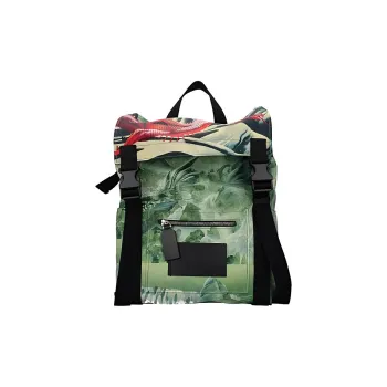 Valentino Leather Backpack Men's Multicolor
