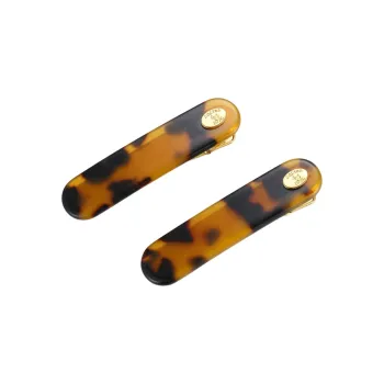 Agatha Gold-Plated Acetate Metal Hair Clips Women's