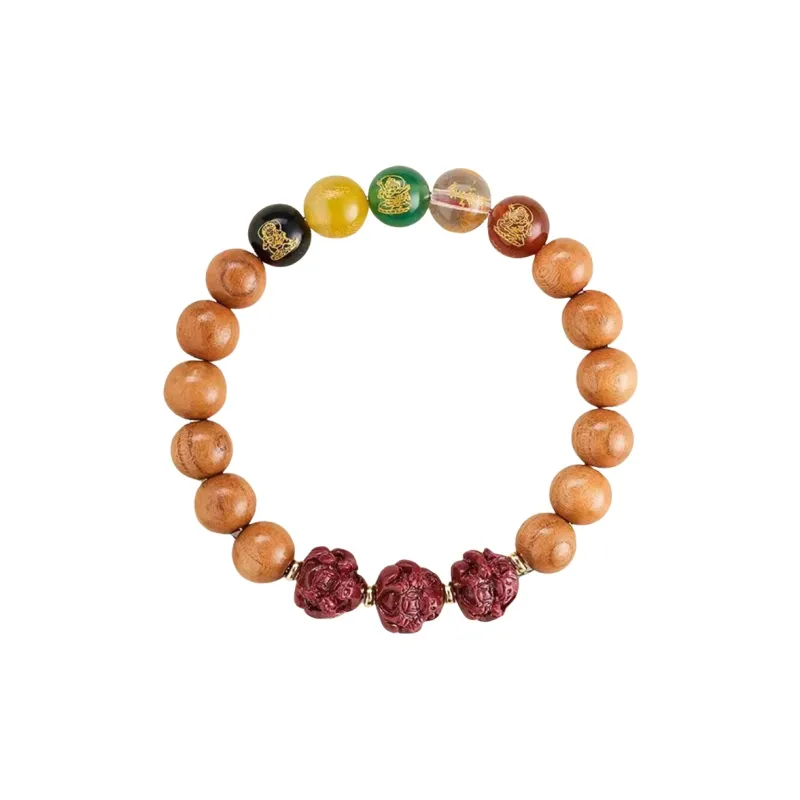 JIUHUASHAN Peachwood Bracelets Unisex-24