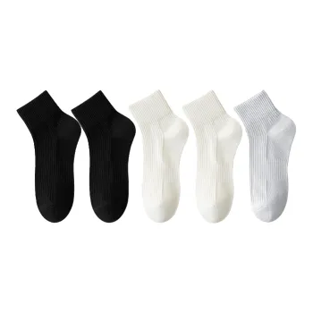 Cotton Gene Mid Calf Socks Men's 5 Pack