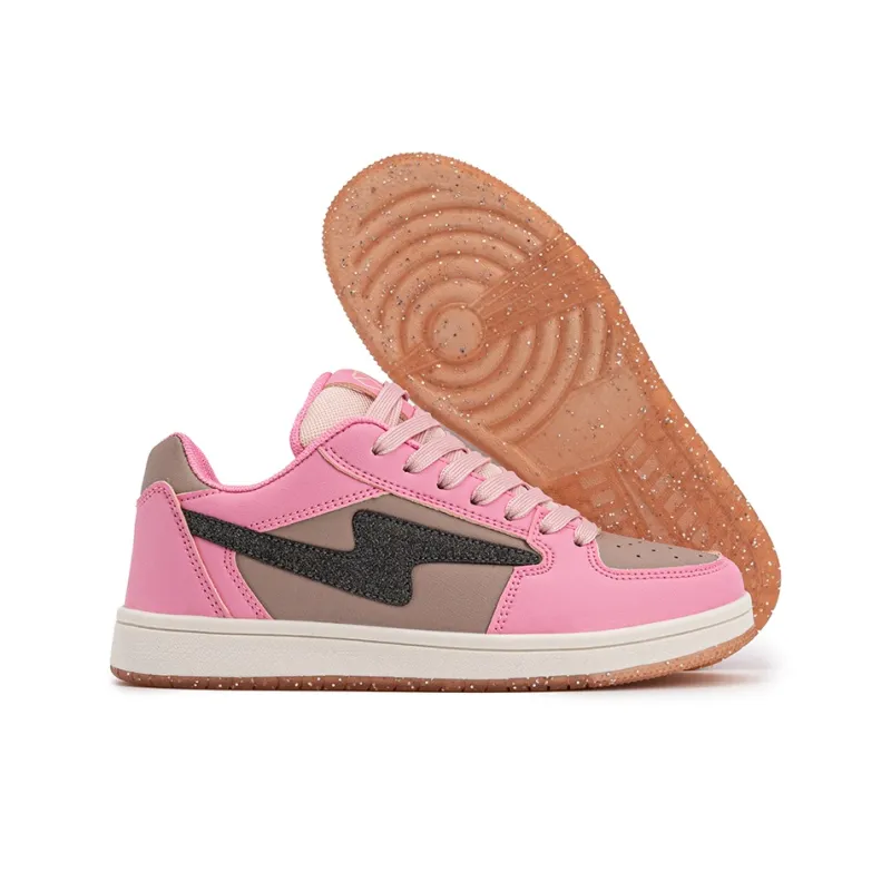 BEIER Low-Top Skateboard Shoes Unisex Cherry Blossom Pink-22