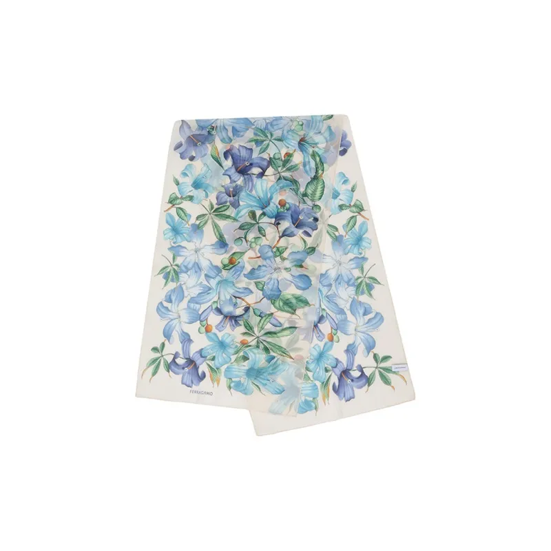 FERRAGAMO Silk Quality Silk Scarves Women's-2
