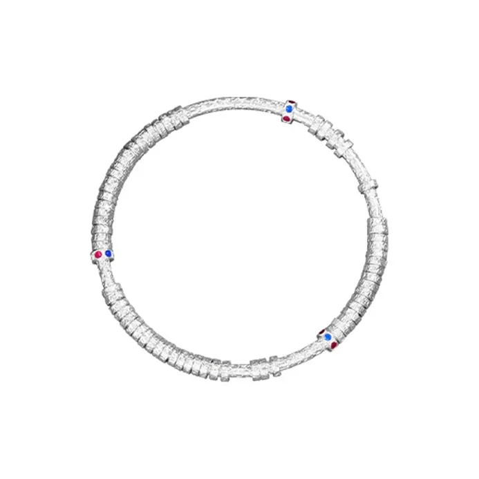 CHINA GOLD 999 Fine Silver Bangles Women's-0