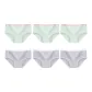 6 Pack (3 Pink Green+3 White Purple)