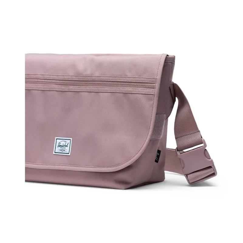 Herschel Cotton Messenger Bag Shoulder Bag Crossbody Bag Regular Women's Classic Gray Rose-4