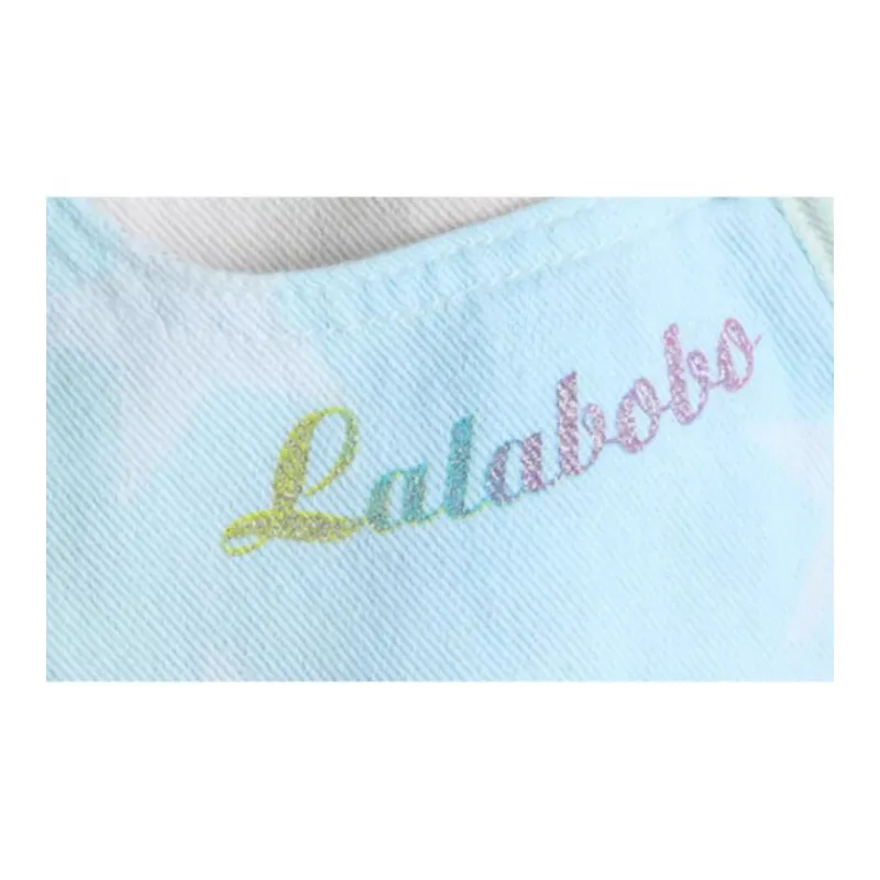 LALABOBO Denim Short Skirts Women's Light Blue White-1