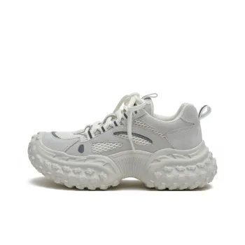 MASOOMAKE Breathable Lightweight Height Increasing Low Top Chunky Sneakers Women's