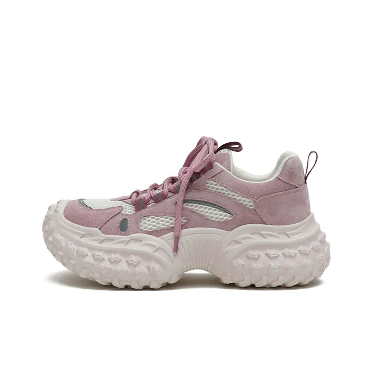 MASOOMAKE Breathable Lightweight Height Increasing Low Top Chunky Sneakers Women's-7