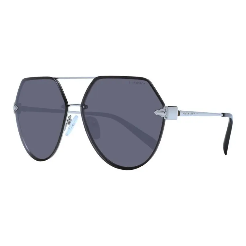 Ana Hickmann Metal Aviator Sunglasses Women's Black-0