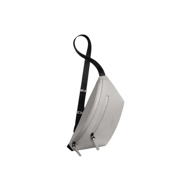 Gaston Luga Recycled Polyester Crossbody Bag, Fanny Pack Unisex Taupe-1